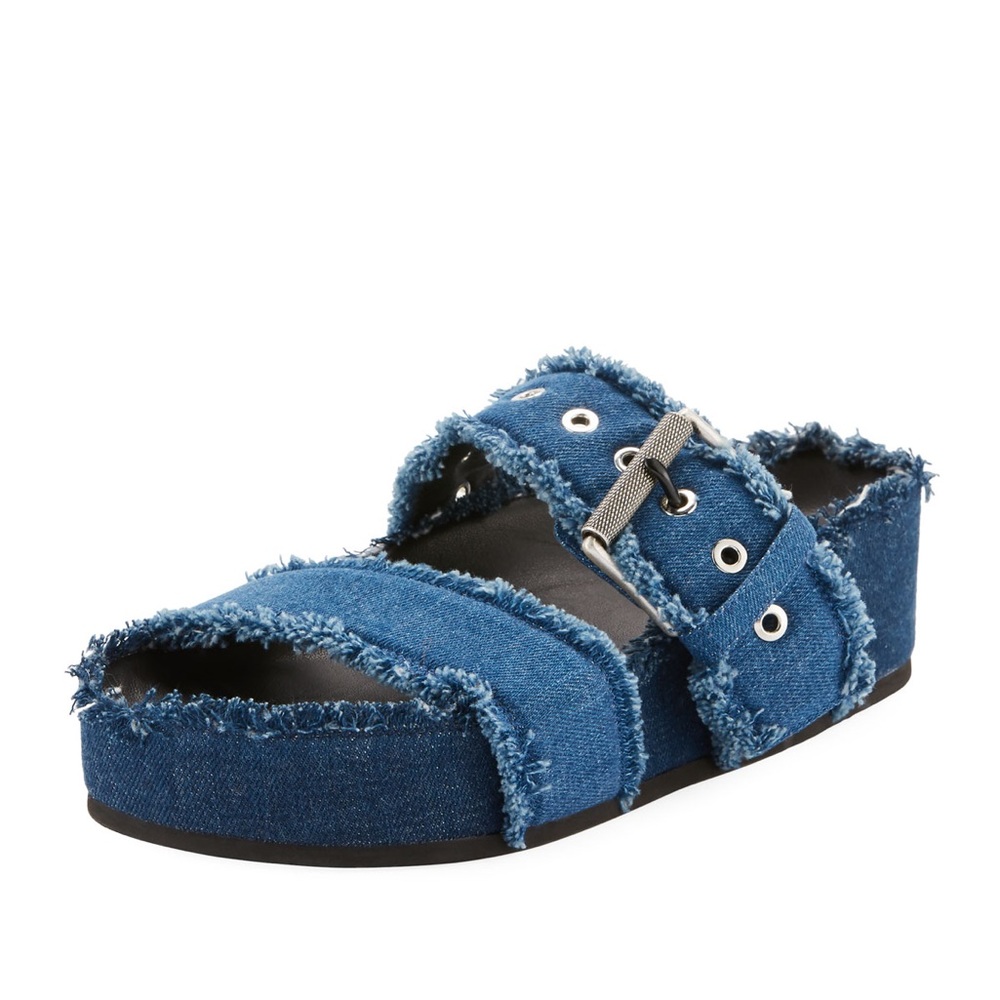RAG & BONE DENIM PLATFORM SANDALS